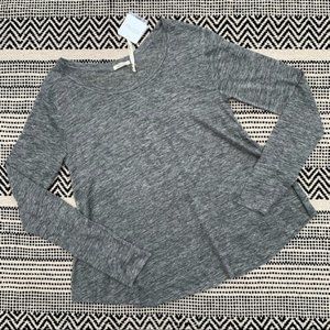 NWT American Vintage 100% Linen Grey Quincy Long Sleeve size S